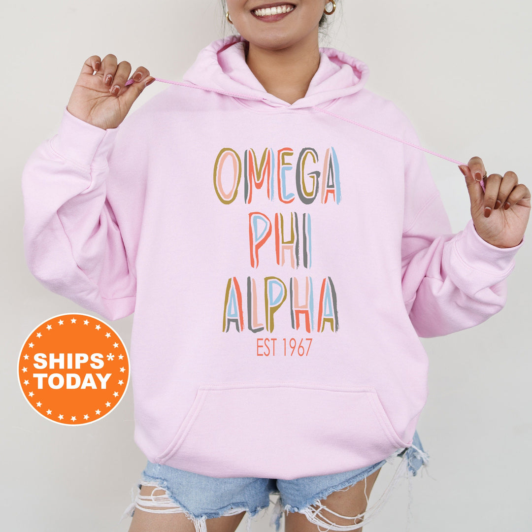 Omega Phi Alpha Cooper Sorority Sweatshirt | OPhiA Sorority Hoodie | Sorority Apparel | Big Little Reveal | College Greek Apparel _ 8673g