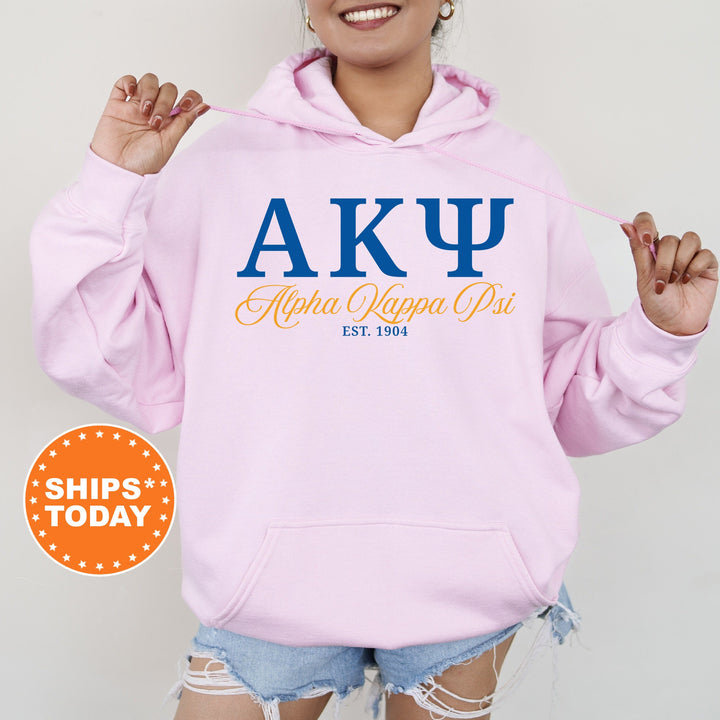 Alpha Kappa Psi Letter Unity COED Sweatshirt | Alpha Kappa Psi Greek Letters Sweatshirt | COED Fraternity Gift | Greek Apparel _ 15366g