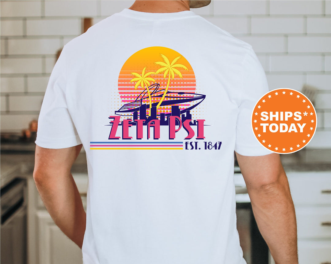 Zeta Psi Greek Shores Fraternity T-Shirt | Zete Fraternity Chapter Shirt | Bid Day Gift | Rush Pledge Shirt | Comfort Colors Tees _ 12290g