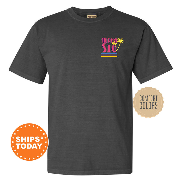 Alpha Sigma Phi Greek Shores Fraternity T-Shirt | Alpha Sig Fraternity Chapter Shirt | Bid Day | Rush Pledge Comfort Colors Tees _ 12262g