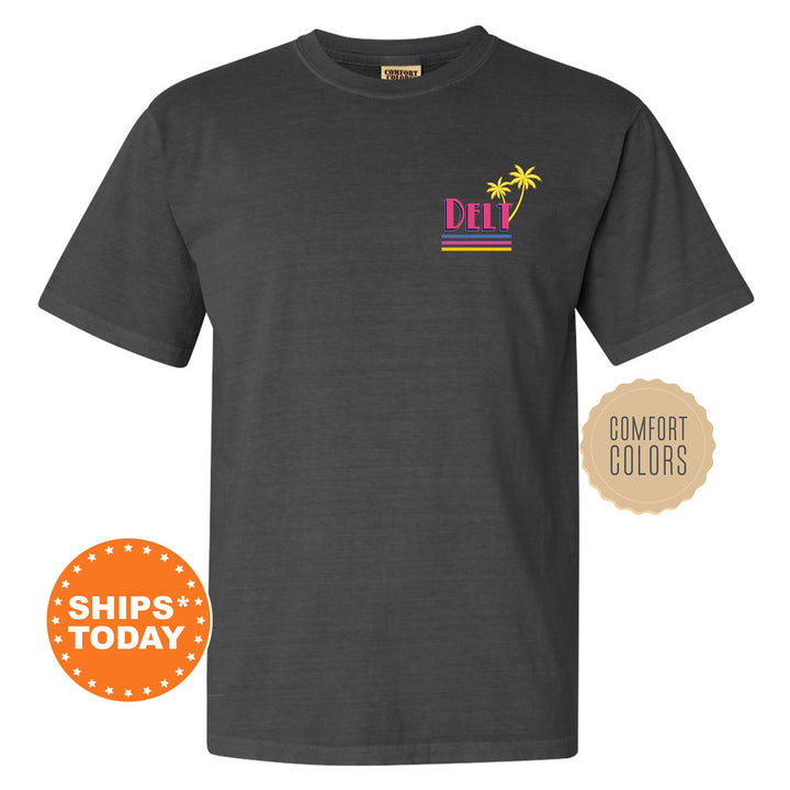 Delta Tau Delta Greek Shores Fraternity T-Shirt | Delt Fraternity Chapter Shirt | Bid Day Gift | Rush Pledge Comfort Colors Tees _ 12268g
