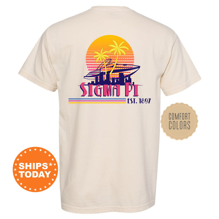 Sigma Pi Greek Shores Fraternity T-Shirt | Sigma Pi Fraternity Chapter Shirt | Bid Day Gift | Rush Pledge Comfort Colors Tees _ 12285g