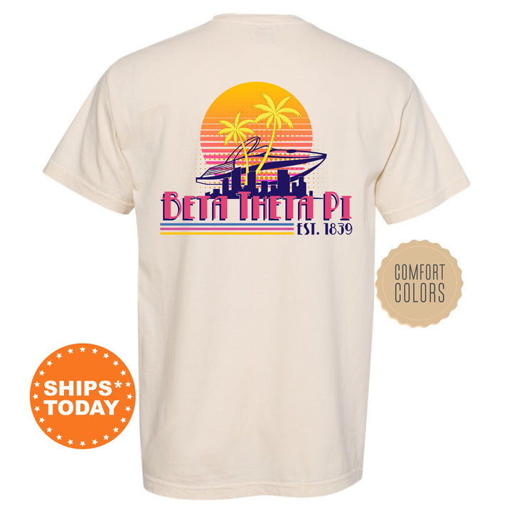 Beta Theta Pi Greek Shores Fraternity T-Shirt | Beta Fraternity Chapter Shirt | Bid Day Gift | Rush Pledge Comfort Colors Tees _ 12264g