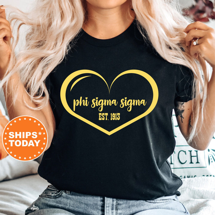 Phi Sigma Sigma Sisterlove Sorority T-Shirt | Phi Sig Sorority Merch | Big Little Reveal Comfort Colors Shirt | Sorority Gifts _ 16581g