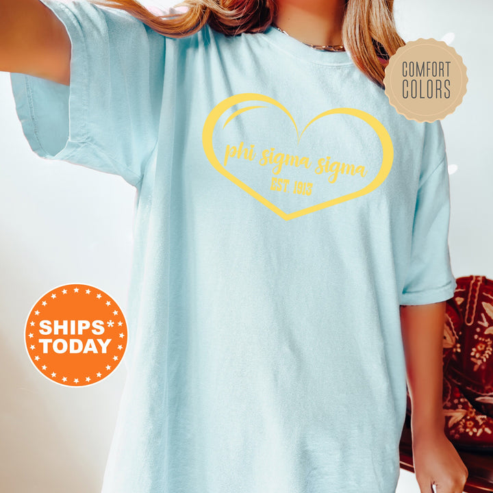 Phi Sigma Sigma Sisterlove Sorority T-Shirt | Phi Sig Sorority Merch | Big Little Reveal Comfort Colors Shirt | Sorority Gifts _ 16581g