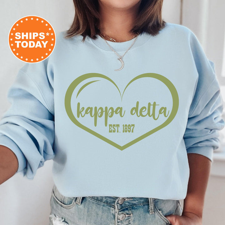 Kappa Delta Sisterlove Sorority Sweatshirt | Kappa Delta Sorority Apparel | Big Little Reveal | Sorority Gifts | Sorority Merch _ 16578g