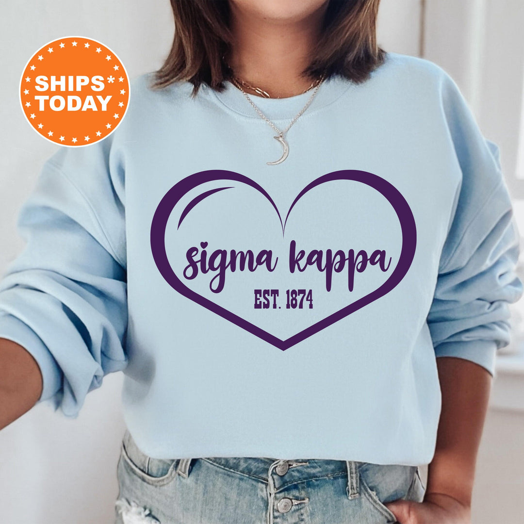 Sigma Kappa Sisterlove Sorority Sweatshirt | Sigma Kappa Sorority Apparel | Big Little Reveal | Sorority Gifts | Sorority Merch _ 16584g