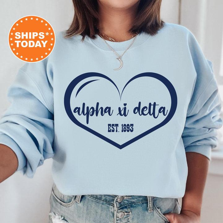 Alpha Xi Delta Sisterlove Sorority Sweatshirt | AXID Sorority Apparel | Big Little Reveal | Alpha Xi Sorority Gift | Sorority Merch _ 16570g