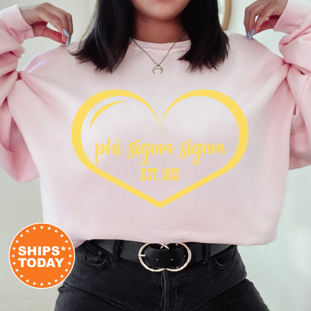 Phi Sigma Sigma Sisterlove Sorority Sweatshirt | Phi Sig Sorority Apparel | Big Little Reveal | Sorority Gifts | Sorority Merch _ 16581g