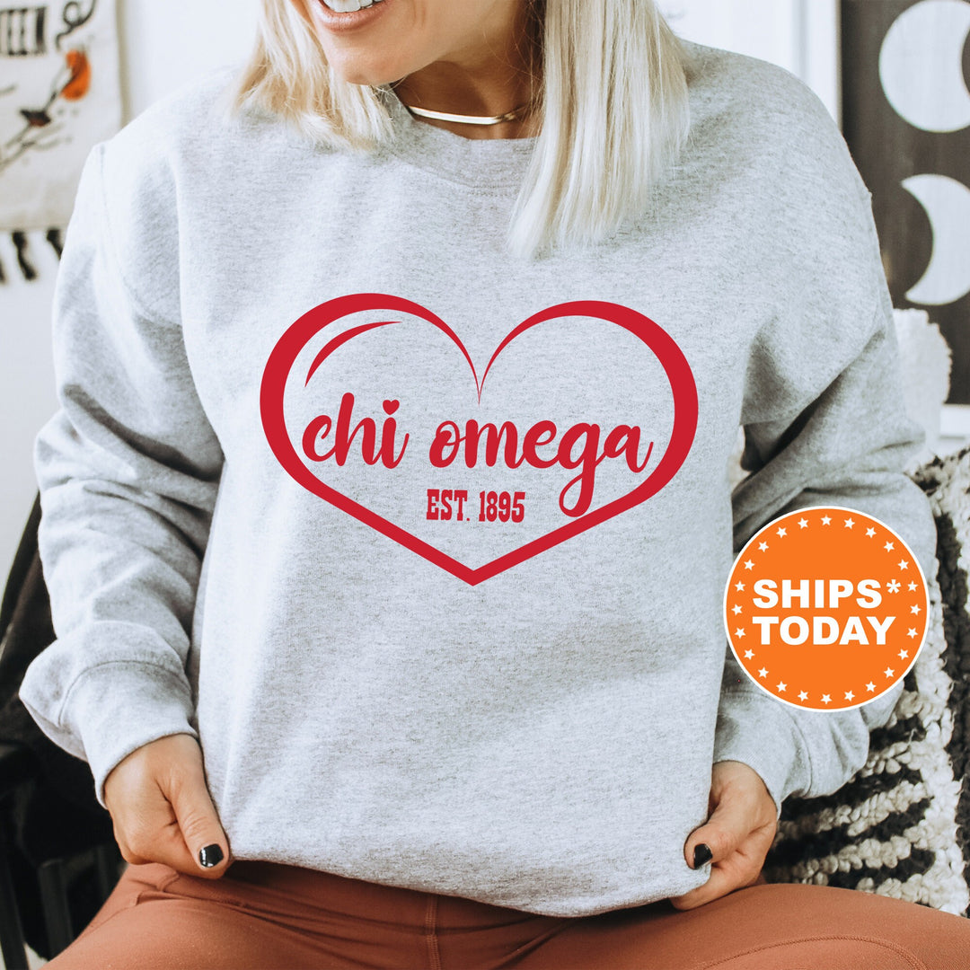 Chi Omega Sisterlove Sorority Sweatshirt | Chi O Sorority Apparel | Big Little Reveal | Sorority Gifts | Chi Omega Sorority Merch _ 16571g