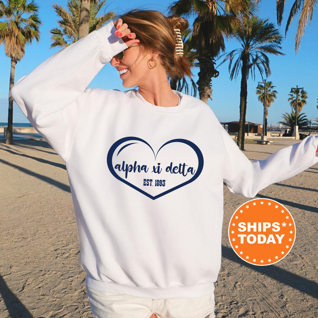 Alpha Xi Delta Sisterlove Sorority Sweatshirt | AXID Sorority Apparel | Big Little Reveal | Alpha Xi Sorority Gift | Sorority Merch _ 16570g