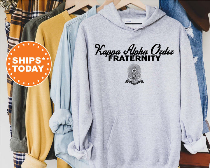 Kappa Alpha Order Simple Crest Fraternity Sweatshirt | Kappa Alpha Crest Sweatshirt | Rush Pledge Fraternity Gift | College Apparel _ 9819g