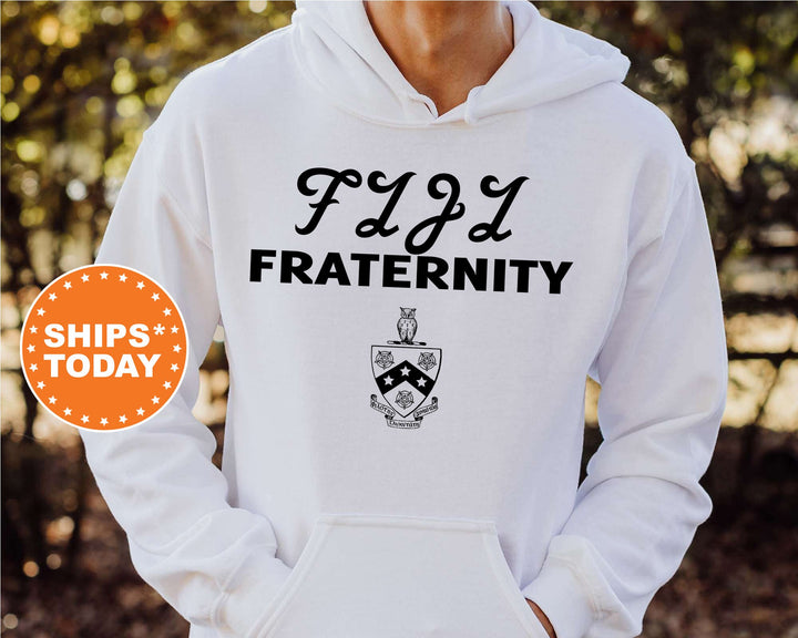 FIJI Simple Crest Fraternity Sweatshirt | Phi Gamma Delta Crest Sweatshirt | Rush Pledge Fraternity Gift | College Greek Apparel _ 9823g
