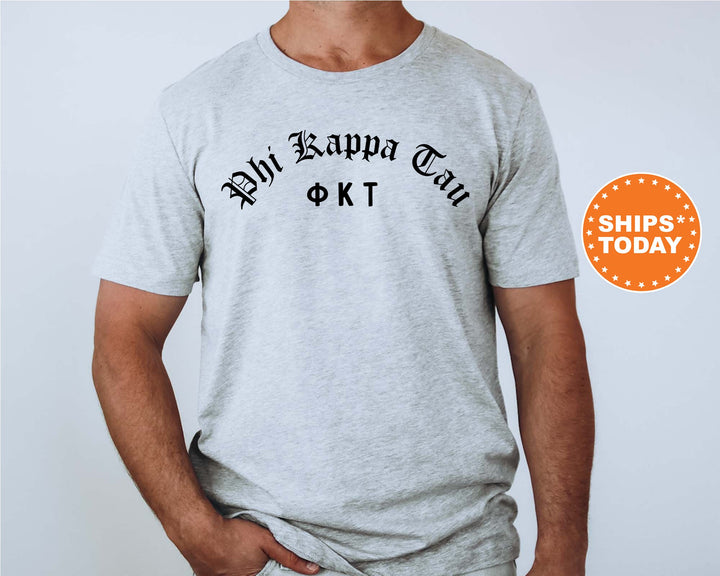 Phi Kappa Tau Old English Oaths Fraternity T-Shirt | Phi Tau Greek Apparel | Comfort Colors Tee | Bid Day Gift | College Greek Life _ 11192g