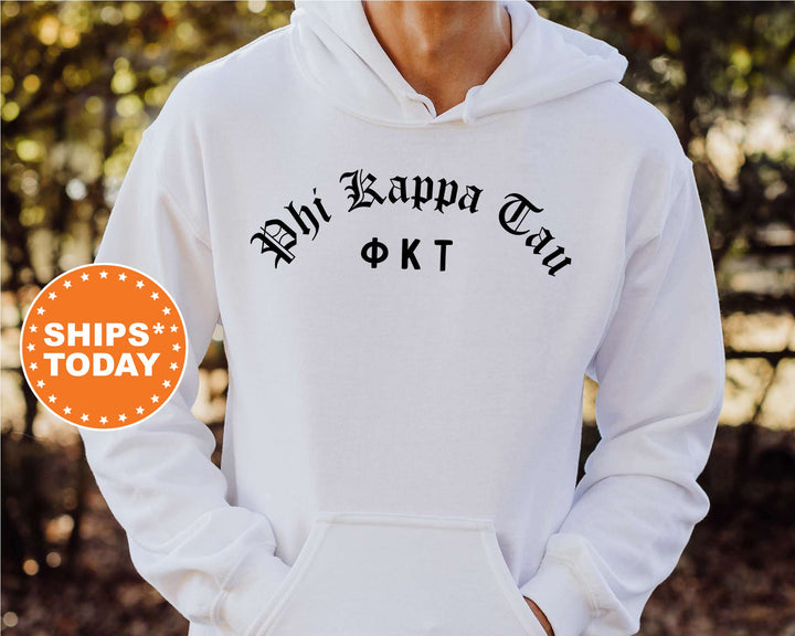 Phi Kappa Tau Old English Oaths Fraternity Sweatshirt | Phi Tau Sweatshirt | Rush Sweatshirt | Bid Day Gift | College Greek Apparel _ 11192g
