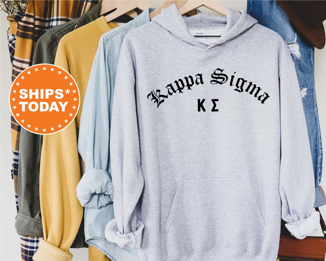 Kappa Sigma Old English Oaths Fraternity Sweatshirt | Kappa Sig Sweatshirt | Rush Sweatshirt | Bid Day Gift | College Greek Apparel _ 11187g