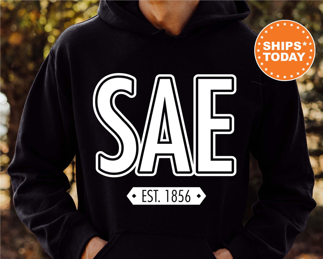 Sigma Alpha Epsilon Legacy Fraternity Sweatshirt | SAE Sweatshirt | Initiation Gift | Comfy Greek Sweatshirt | Greek Apparel _  10918g
