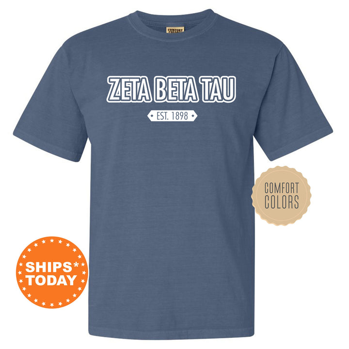 Zeta Beta Tau Legacy Fraternity T-Shirt | Zeta Beta Tau Shirt | ZBT Fraternity Chapter Shirt | Comfort Colors Tees | Gift For Him _ 10927g