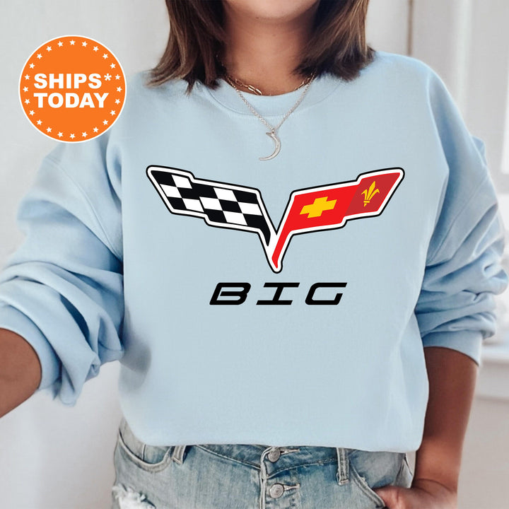 Big Little Gbig GGBig Race Banner Sorority Sweatshirt | Big Little Reveal | Sorority Gifts | Big Little Family | Gift For Little _ 79