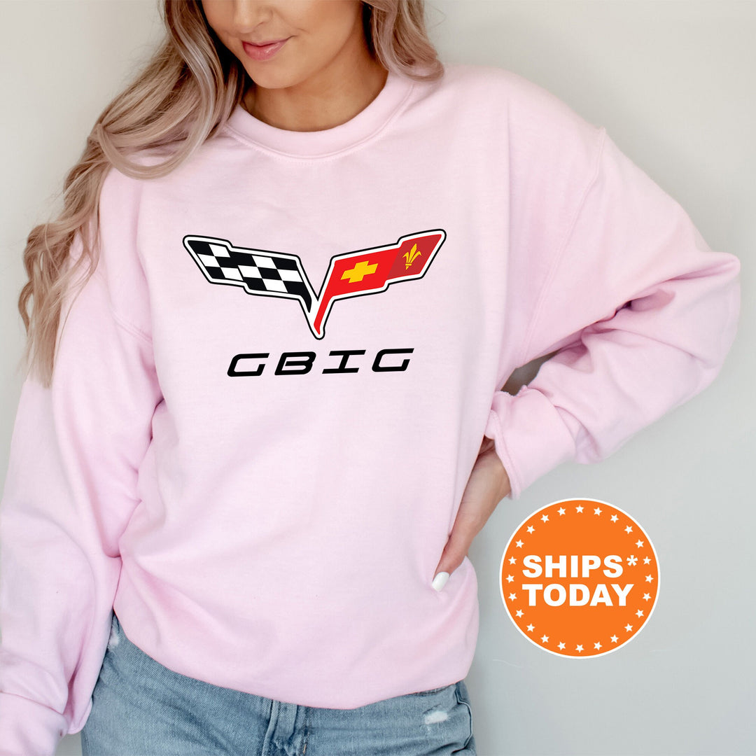 Big Little Gbig GGBig Race Banner Sorority Sweatshirt | Big Little Reveal | Sorority Gifts | Big Little Family | Gift For Little _ 79