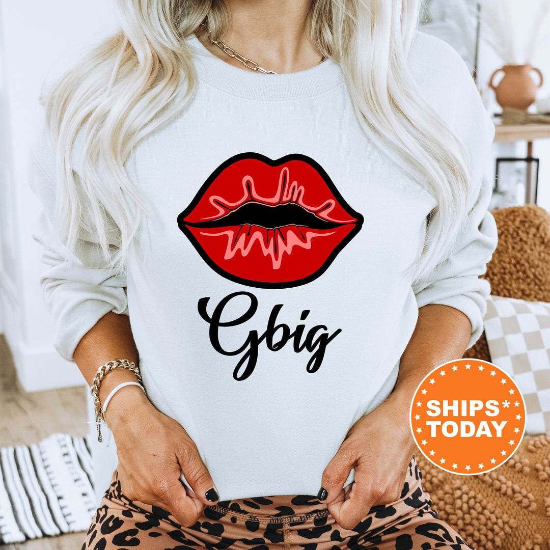 Big Little GBig GGBig Red Hot Lips Sorority Sweatshirt | Big Little Gift | Sorority Reveal | Bid Day Basket | Matching Sweatshirt _ 70