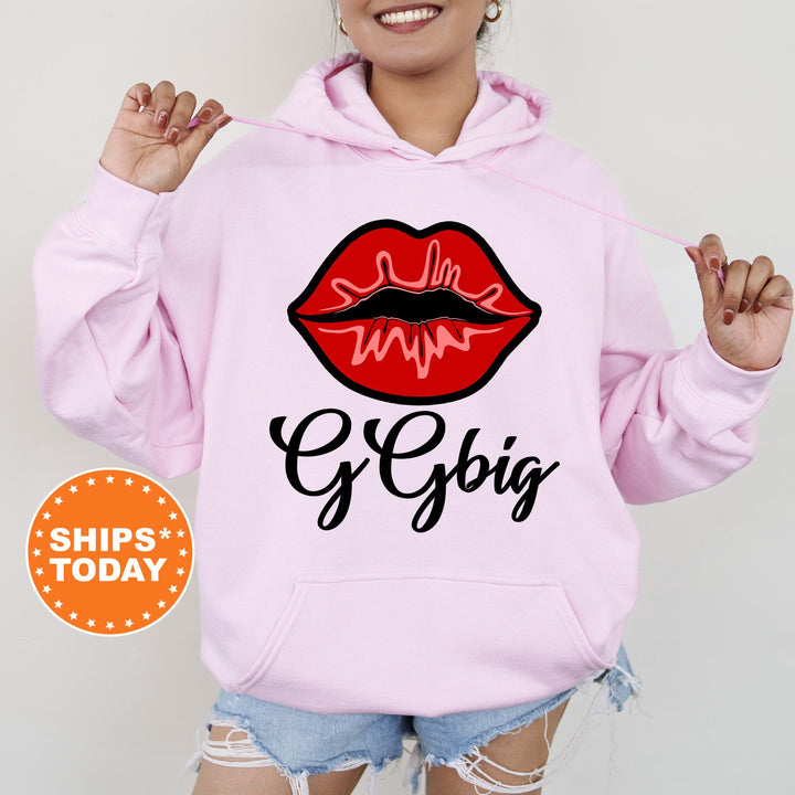 Big Little GBig GGBig Red Hot Lips Sorority Sweatshirt | Big Little Gift | Sorority Reveal | Bid Day Basket | Matching Sweatshirt _ 70