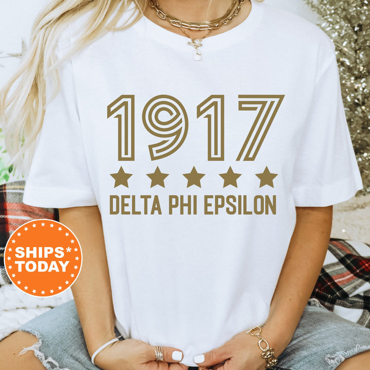 Delta Phi Epsilon Star Girls Sorority T-Shirt | DPHIE Comfort Colors Shirt | Sorority Merch | Big Little Reveal | Sorority Gift _ 16522g