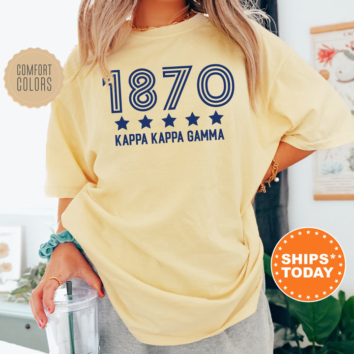 Kappa Kappa Gamma Star Girls Sorority T-Shirt | Kappa Comfort Colors Shirt | Sorority Merch | Big Little Reveal | Sorority Gift _ 16527g