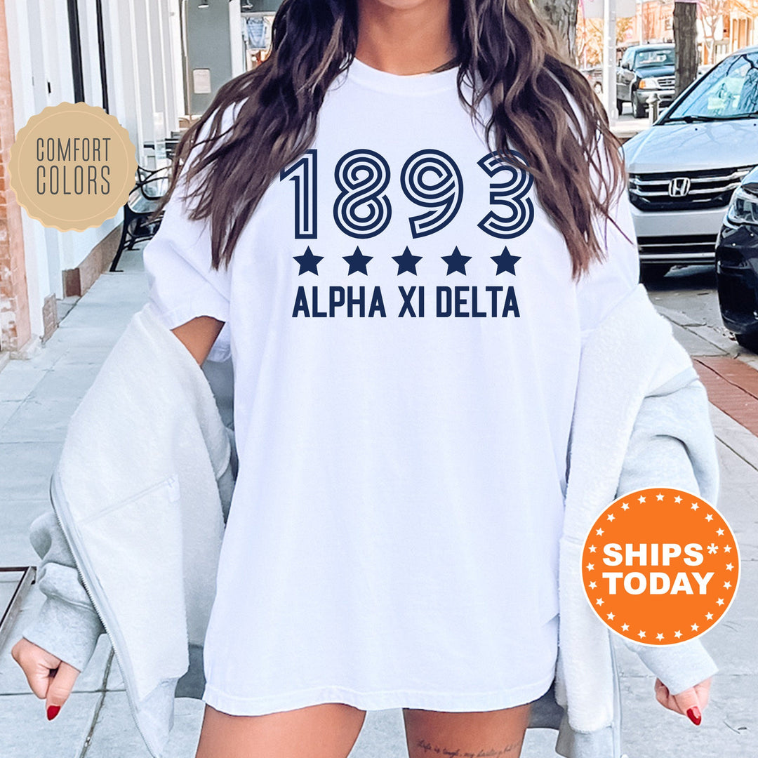 Alpha Xi Delta Star Girls Sorority T-Shirt | AXID Comfort Colors Shirt | Sorority Merch | Big Little Reveal Gift | Greek Apparel _ 16518g