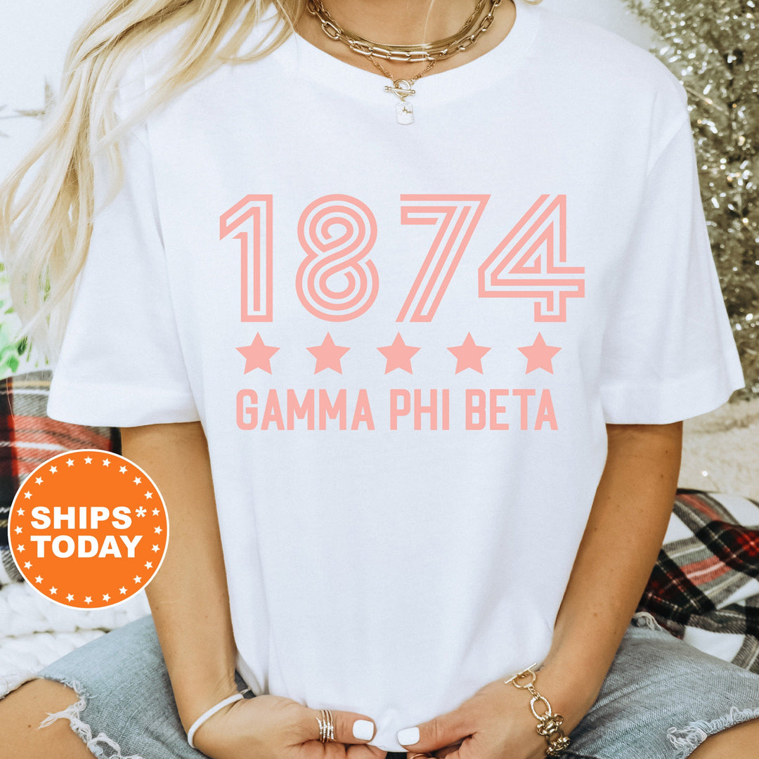 Gamma Phi Beta Star Girls Sorority T-Shirt | Gamma Phi Comfort Colors Shirt | Sorority Merch | Big Little Reveal | Sorority Gift _ 16524g