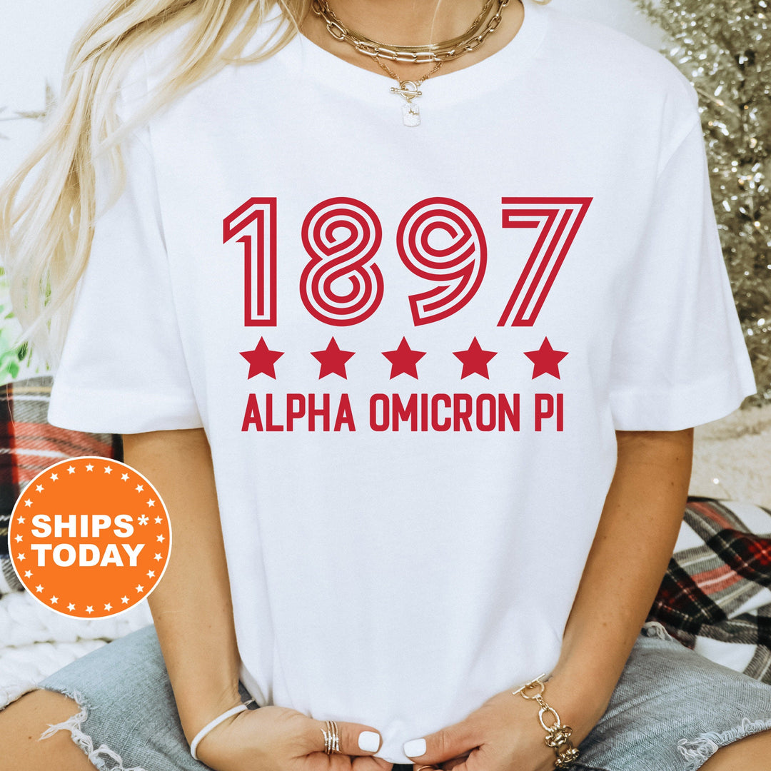 Alpha Omicron Pi Star Girls Sorority T-Shirt | Alpha O Comfort Colors Shirt | Sorority Merch | Big Little Reveal | Sorority Gift _ 16514g