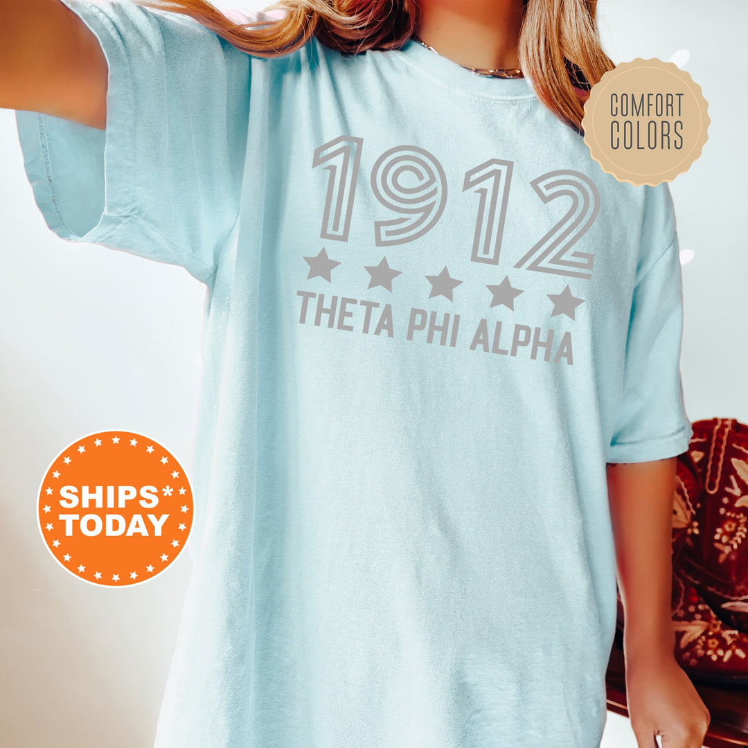 Theta Phi Alpha Star Girls Sorority T-Shirt | Theta Phi Comfort Colors Shirt | Sorority Merch | Big Little Reveal | Sorority Gift _ 16534g