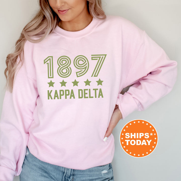 Kappa Delta Star Girls Sorority Sweatshirt | Kay Dee Sorority Merch | Big Little Reveal Sorority Gifts | College Greek Sweatshirt _ 16526g