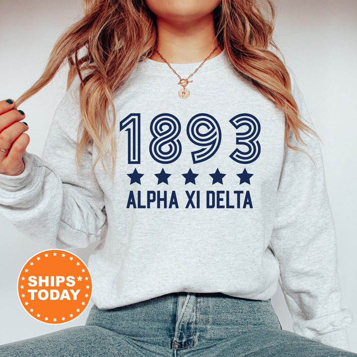 Alpha Xi Delta Star Girls Sorority Sweatshirt | AXID Sorority Merch | Big Little Reveal | Alpha Xi Gifts | College Greek Apparel _ 16518g