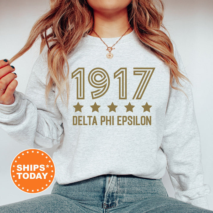 Delta Phi Epsilon Star Girls Sorority Sweatshirt | DPHIE Sorority Merch | Big Little Reveal Gifts | College Greek Sweatshirt _ 16522g