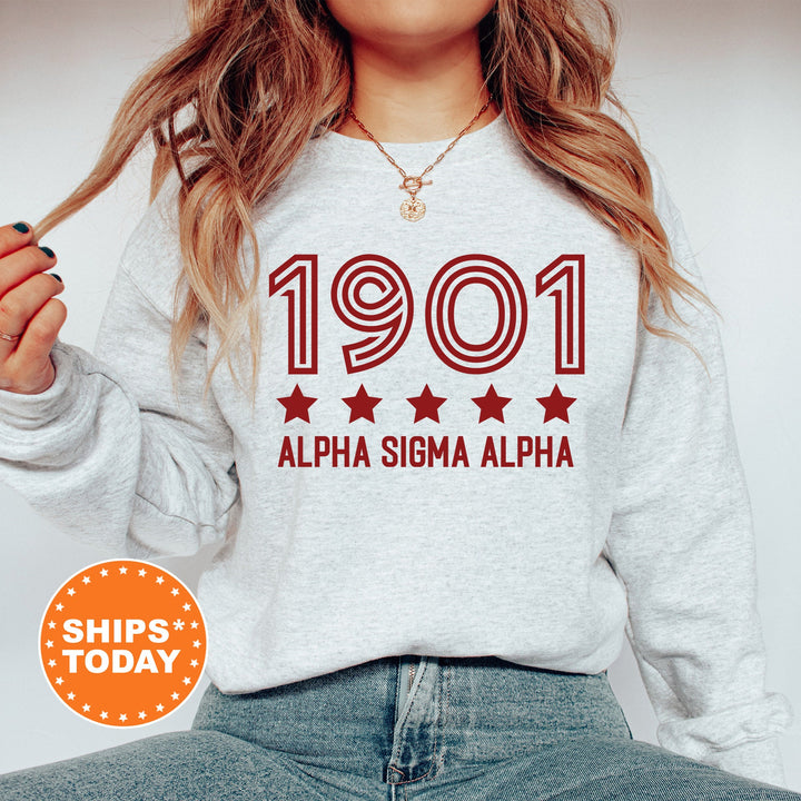 Alpha Sigma Alpha Star Girls Sorority Sweatshirt | Sorority Merch | Big Little Reveal Sorority Gifts | College Greek Sweatshirt _ 16516g