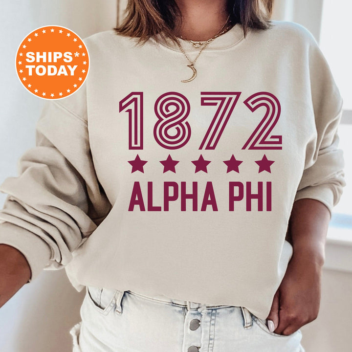 Alpha Phi Star Girls Sorority Sweatshirt | APHI Sorority Merch | Big Little Reveal | Alpha Phi Gifts | College Greek Sweatshirt _ 16515g