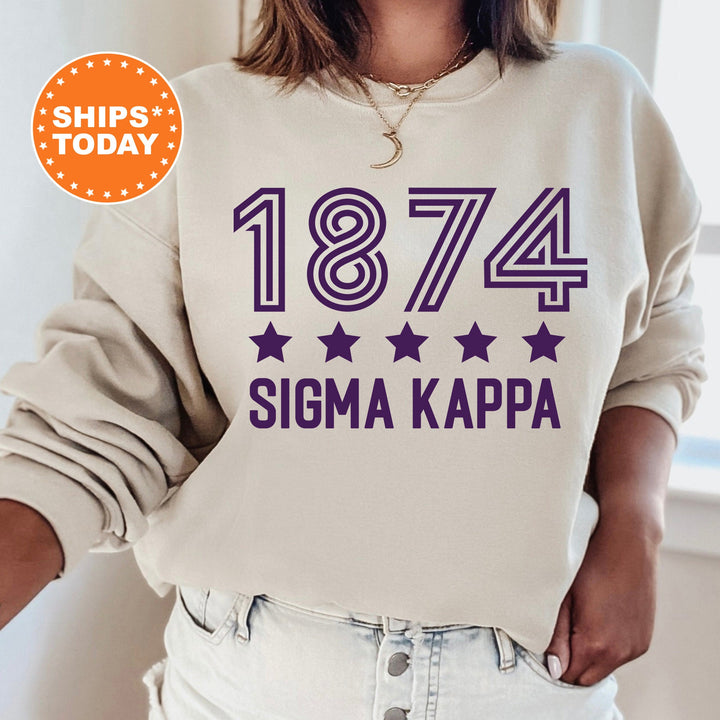 Sigma Kappa Star Girls Sorority Sweatshirt | Sigma Kappa Sorority Merch | Big Little Reveal Gifts | College Greek Sweatshirt _ 16532g