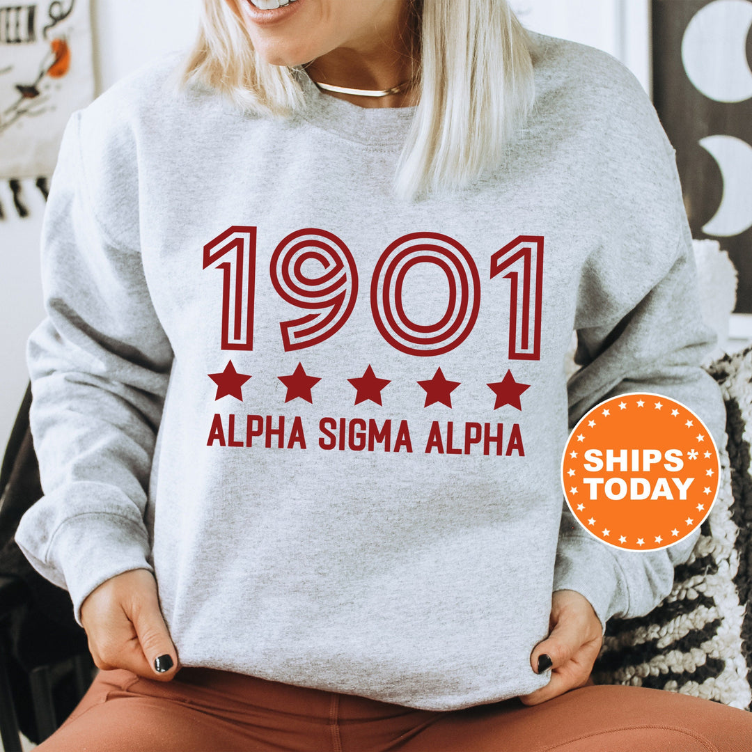 Alpha Sigma Alpha Star Girls Sorority Sweatshirt | Sorority Merch | Big Little Reveal Sorority Gifts | College Greek Sweatshirt _ 16516g