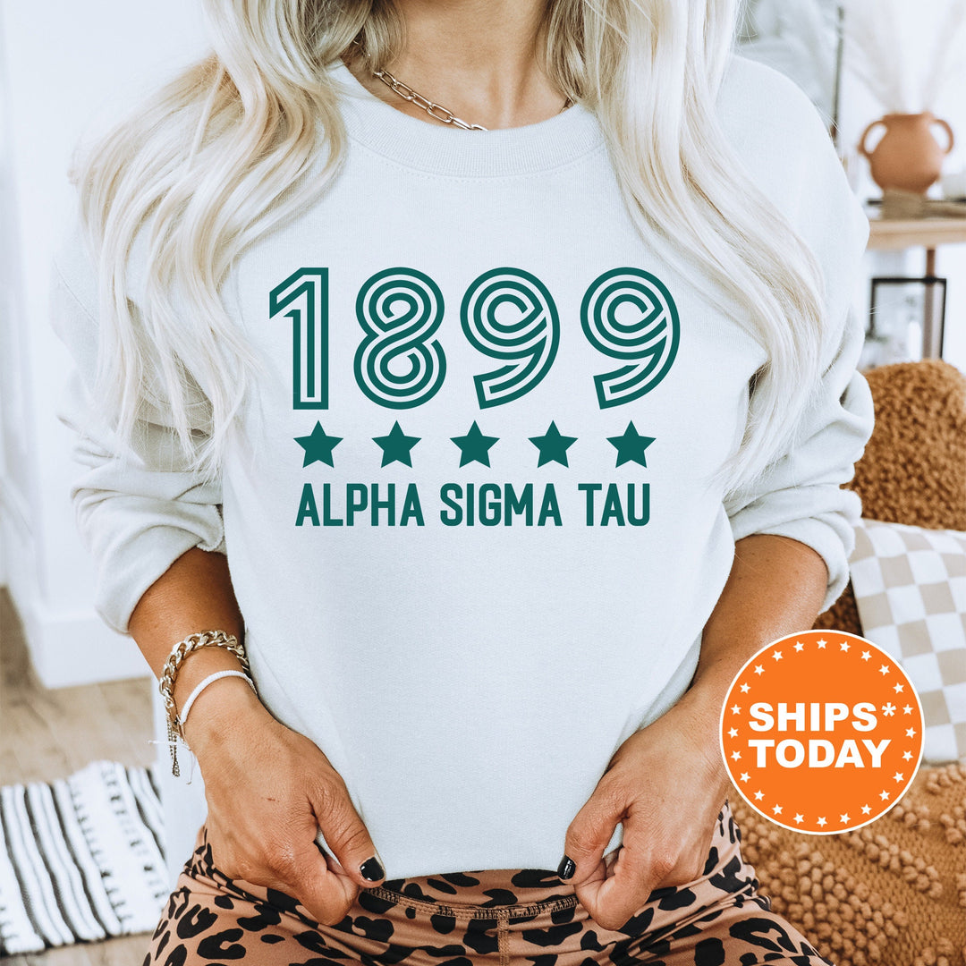 Alpha Sigma Tau Star Girls Sorority Sweatshirt | Sorority Merch | Big Little Reveal Sorority Gifts | College Greek Sweatshirt _ 16517g
