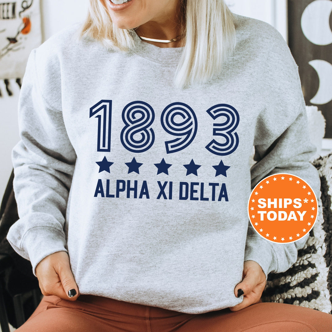 Alpha Xi Delta Star Girls Sorority Sweatshirt | AXID Sorority Merch | Big Little Reveal | Alpha Xi Gifts | College Greek Apparel _ 16518g