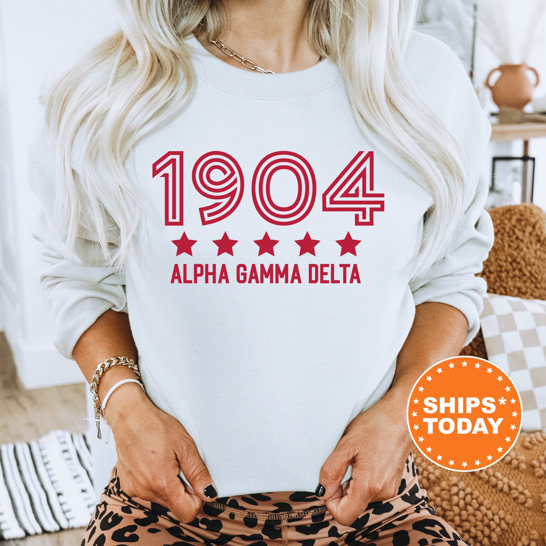 Alpha Gamma Delta Star Girls Sorority Sweatshirt | Alpha Gam Sorority Merch | Big Little Reveal Gifts | College Greek Apparel _ 16513g