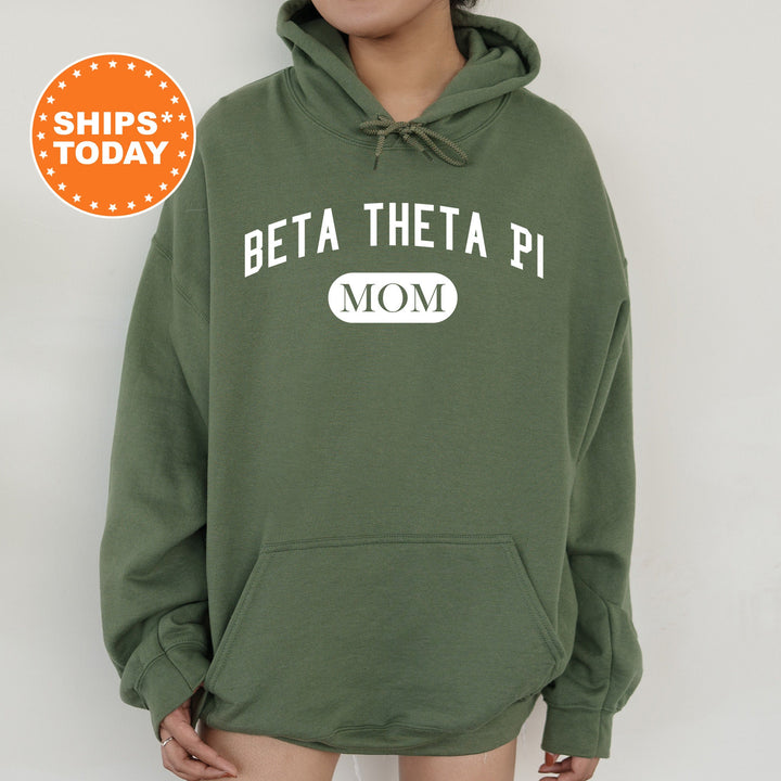 Beta Theta Pi Athletic Mom Fraternity Sweatshirt | Beta Mom Sweatshirt | Fraternity Mom Hoodie | Mother's Day Gift | Gift For Mom