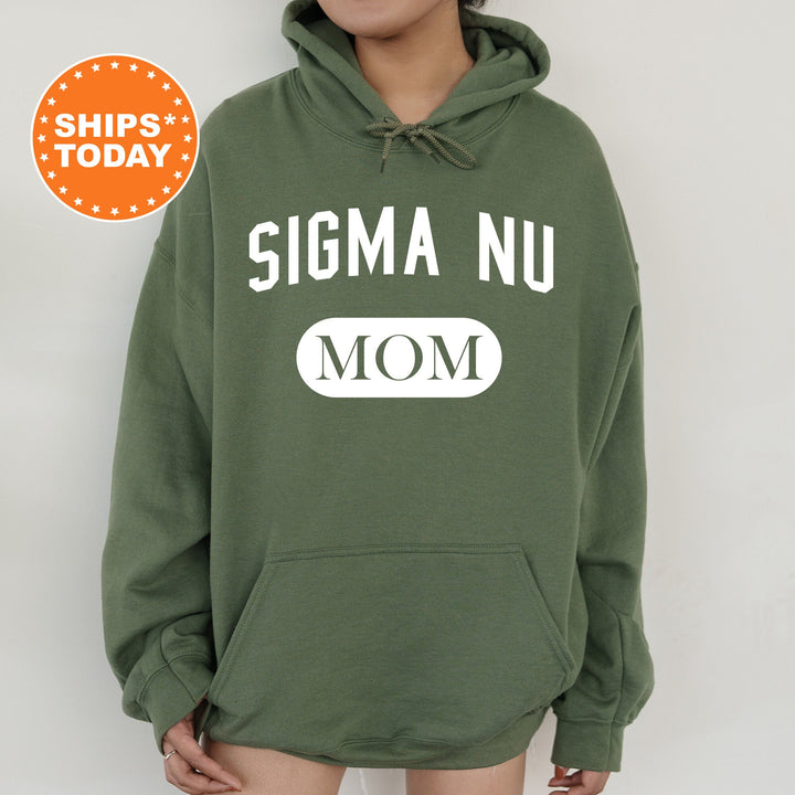 Sigma Nu Athletic Mom Fraternity Sweatshirt | Sigma Nu Mom Sweatshirt | Fraternity Mom Hoodie | Mother's Day Gift | Gift For Mom