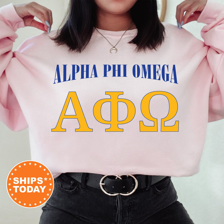Alpha Phi Omega Greek Identity COED Sweatshirt | Alpha Phi Omega Sweatshirt | APHIO Greek Letters Sweatshirt | Greek Apparel _ 15415g