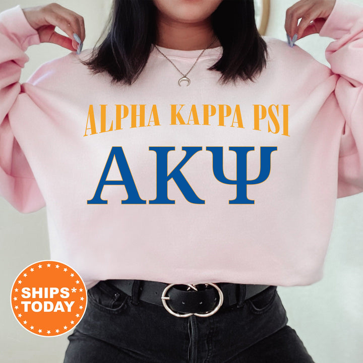 Alpha Kappa Psi Greek Identity COED Sweatshirt | AKPsi Sweatshirt | AKPsi Greek Letters Sweatshirt | Greek Apparel _ 15414g