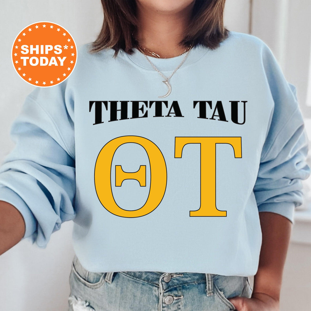 Theta Tau Greek Identity COED Sweatshirt | Theta Tau Sweatshirt | Greek Letters Sweatshirt | Sorority Letters | Greek Apparel _ 15428g