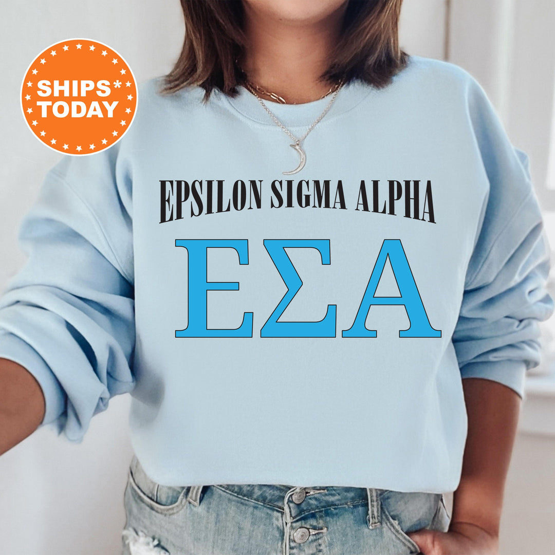 Epsilon Sigma Alpha Greek Identity COED Sweatshirt | Epsilon Sigma Alpha Sweatshirt | Greek Letters Sweatshirt | Greek Apparel _ 15419g