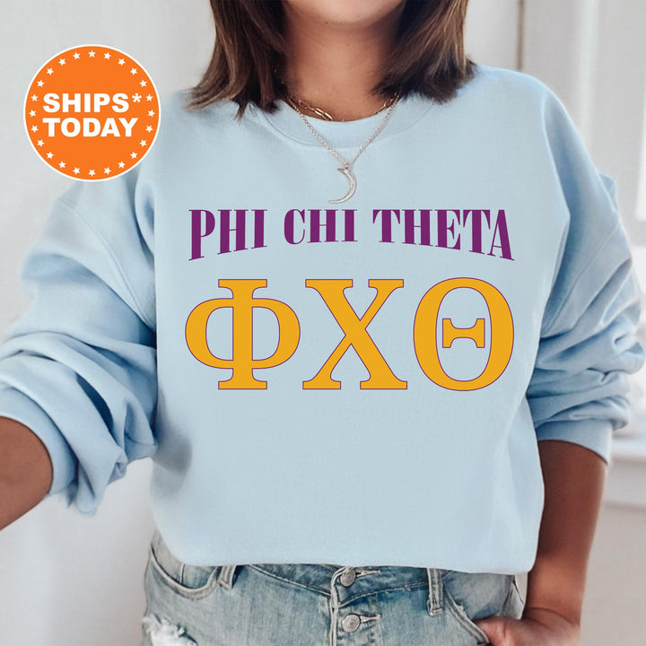 Phi Chi Theta Greek Identity COED Sweatshirt | Phi Chi Theta Sweatshirt | Greek Letters | Sorority Letters | Greek Apparel _ 15423g
