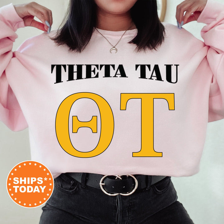 Theta Tau Greek Identity COED Sweatshirt | Theta Tau Sweatshirt | Greek Letters Sweatshirt | Sorority Letters | Greek Apparel _ 15428g